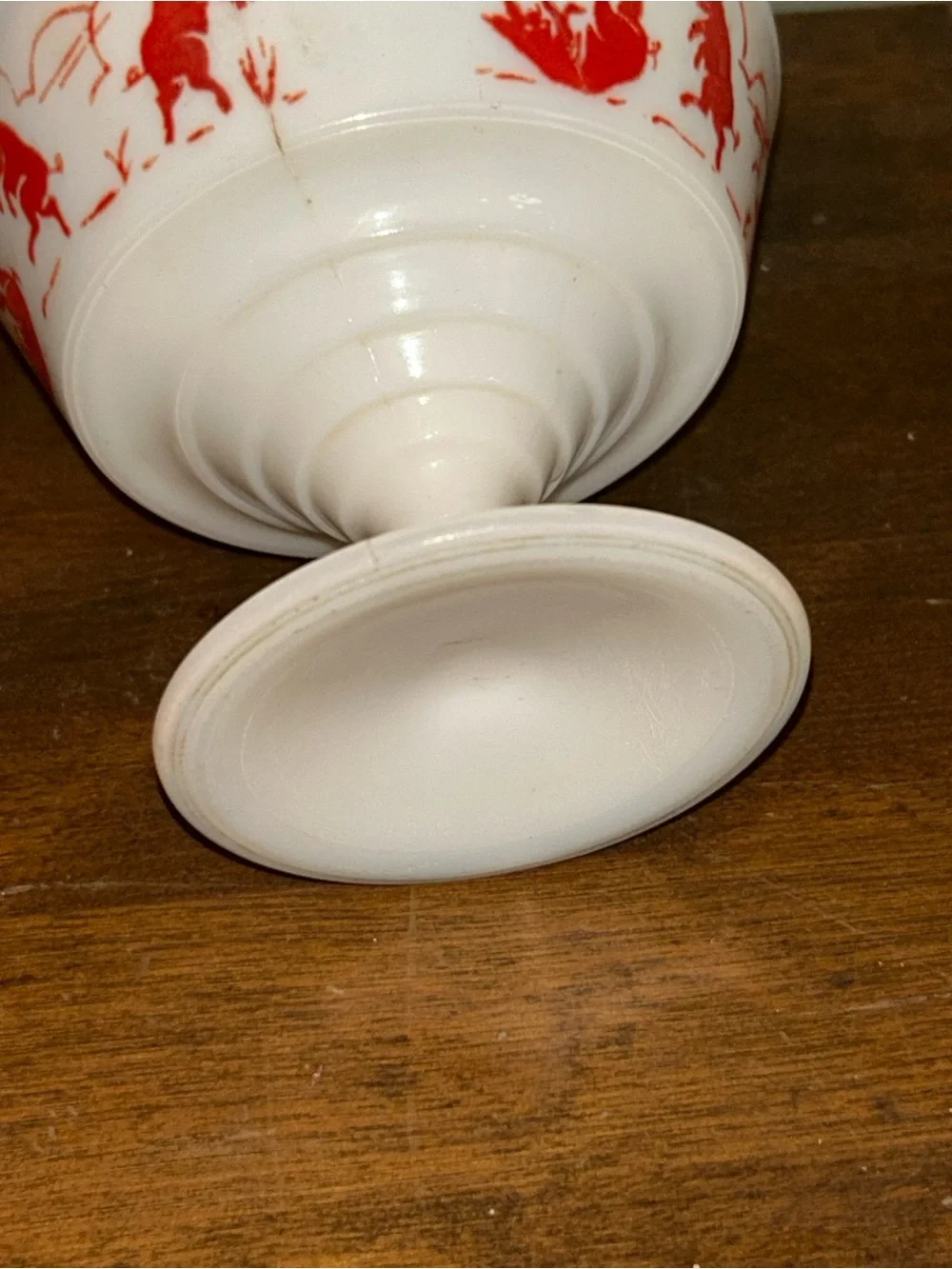 Vintage Hazleton Atlas sherbet cup of Dancing pigs see description!